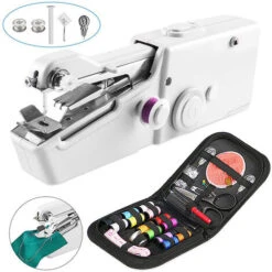 Handheld Sewing Machine Mini Handheld Sewing Machine Mini Portable Electric Sewing Machine For Clothes Fabric Curtain DIY Home