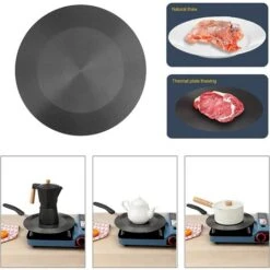 Heat Diffuser For Induction Hob, Defrost Plate, Energy Saving Diffuser, Gas Stove Aluminum (240mm4mm) -Smart Home Appliance Store 71963605 5