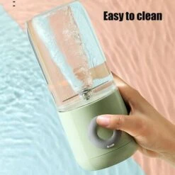 Portable Fruit Blender, 500ml 6 Blades Juicer Mini USB Blender For Smoothie Juice Bottles Electric Cup Milkshake Sport And Travel, BPA Free Green -Smart Home Appliance Store 72368850 4