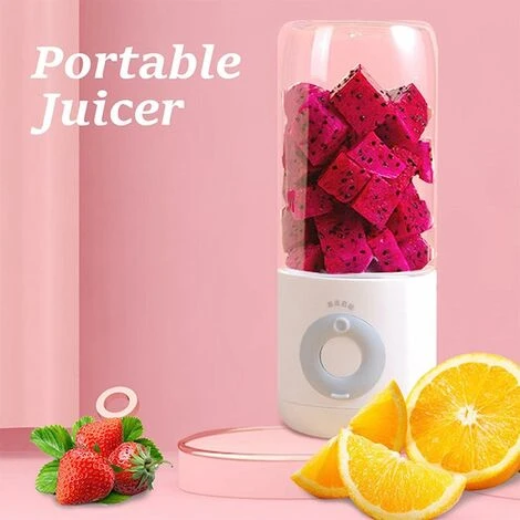 Portable Fruit Blender, 500ml 6 Blades Juicer Portable Mini USB Blender For Smoothie Mini Juice Bottles Electric USB Blender Cup Milkshake For Sport And Travel,BPA Free 4 Portable Fruit Blender, 500ml 6 Blades Juicer Portable Mini USB Blender For Smoothie Mini Juice Bottles Electric USB Blender Cup Milkshake For Sport And Travel,BPA Free - Image 2