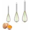 Set Of 3 Silicone Whisk, Kitchen Whisk, Whisk, Egg Mixer, Whisk And Mixer, Milk Whisk, Manual Silicone Whisk (A) -Smart Home Appliance Store 72507123 1