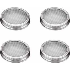 Pack Stainless Steel Sprouting Jar Lid Kit For Excellent Ventilation Wide Mouth Mason Jars Mason Jars For Making