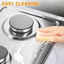 2 Burners Gas Hob, Built-in Gas Cooktop With With Flame Failure Protection 30cm Stainless Steel LPG/NG Convertible Included Plug -Smart Home Appliance Store 72566714 4