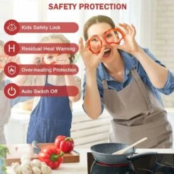 Ceramic Hob, 4 Zone Built-in Electric Hob 60cm, Ceramic Cooktop With Touch Control, 6400W, 9 Power Levels, Dual Ring Zone, Oval Zone, Timer, Child Lock, For All Pots, Hard Wired, Without Plug -Smart Home Appliance Store 72566715 5