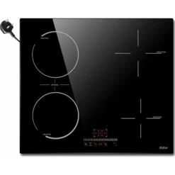 Plug In Induction Hob, Hobsir 4 Zones Electric Hob 60cm With Flexible Zone For Griddle Plate, Bulit-in, 2800W, Slider Touch, Timer, Child-safety Lock, Pause Function,13 Amp