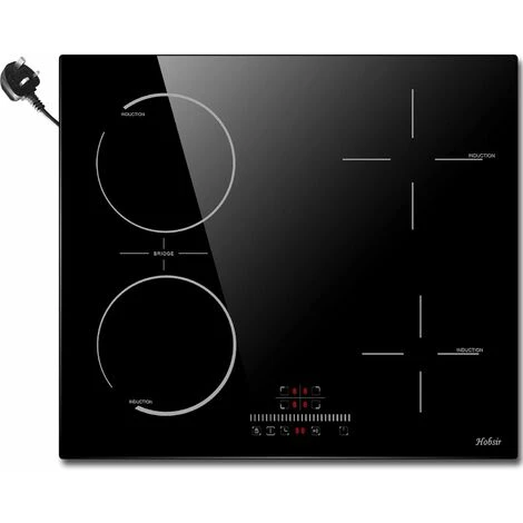 Plug In Induction Hob, Hobsir 4 Zones Electric Hob 60cm With Flexible Zone For Griddle Plate, Bulit-in, 2800W, Slider Touch, Timer, Child-safety Lock, Pause Function,13 Amp 3 Plug In Induction Hob, Hobsir 4 Zones Electric Hob 60cm With Flexible Zone For Griddle Plate, Bulit-in, 2800W, Slider Touch, Timer, Child-safety Lock, Pause Function,13 Amp