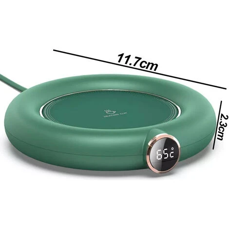 Coffee Mug Warmer For Desk Auto Shut Off USB, Electric Beverage Warmer For Coffee,Cocoa,Tea,Milk Green 4 Coffee Mug Warmer For Desk Auto Shut Off USB, Electric Beverage Warmer For Coffee,Cocoa,Tea,Milk Green - Image 2