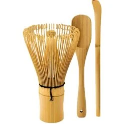 Matcha Whisk Set - Matcha Whisk, Traditional Scoop, Tea Spoon. Handmade From Natural Bamboo