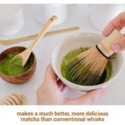 Matcha Whisk Set - Matcha Whisk, Traditional Scoop, Tea Spoon. Handmade From Natural Bamboo -Smart Home Appliance Store 78326051 4