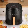 Livingandhome Black Hot Air Fryer Oven With Digital Controls For Kitchen -Smart Home Appliance Store 78428691 1
