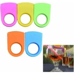 Drink Clips Bottle Buckle Holder Beer Cocktail Snap Bottle Cage Kitchen Accessories Pack Of 5