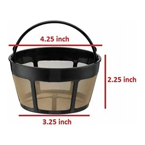 Reusable 8-12 Cup Coffee Filter Basket, Fits Coffee And Brewer 4 Reusable 8-12 Cup Coffee Filter Basket, Fits Coffee And Brewer - Image 2