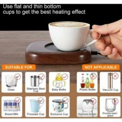 Cup Warmer For Coffee, Cocoa, Tea, Milk, Drinks, Cup Warmer With 3 Adjustable Temperature Settings (up To 149℉/65℃) -Smart Home Appliance Store 78705608 3