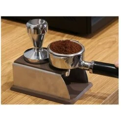 Coffee Tamper Mat Holder Stainless Steel And Silicone Tamper Powder Maker Holder For Espresso Portafilter, Barista Accessories For Beginners And (Black) -Smart Home Appliance Store 78705773 3
