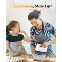 Electric Mixer, Electric Whisk With 6 Speeds, 2 Propeller Whisks And 2 Beater Hooks, Turbo Button, Eject Button, 400W Electric Kitchen Mixer For Eggs, Cream And Various Jams -Smart Home Appliance Store 78707533 5