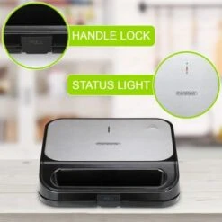 Monzana Sandwich Maker 3-in-1 Sandwich Toaster 3 Removable Sandwich Grill Waffle Plates 1000W Non-Stick Coating -Smart Home Appliance Store 79008182 5