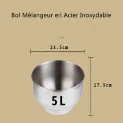 1000W Stand Mixer, 5L Metal Case 8 Speed Adjustable Stand Mixer With Baking Kit, Kitchen Mixer With Dough Hook, Blat Beater, Wire Whisk And Splash Guard (Silver) -Smart Home Appliance Store 79303588 3