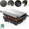 Monzana XXL Contact Grill 2200W 180° Opening Non-Stick Stainless Steel BPA Free Table Health Grill Panini Sandwich Maker