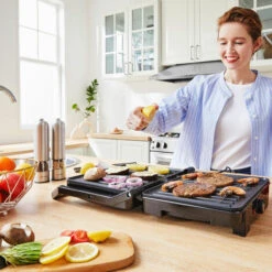 Monzana XXL Contact Grill 2200W 180° Opening Non-Stick Stainless Steel BPA Free Table Health Grill Panini Sandwich Maker -Smart Home Appliance Store 79328292 3