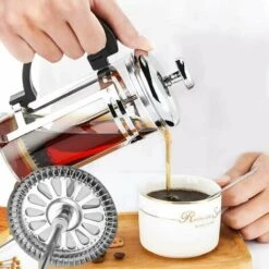 Pack French Coffee Maker Replacement Filters 4 Stainless Steel Mesh Replacement For 1000ml / 963.9g / 8 Cup French Coffee Maker -Smart Home Appliance Store 79391170 5