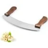 Pizza Cutter Large, Pizza Chopping Knife Made Of Stainless Steel 35cm With Wooden Handle -Smart Home Appliance Store 81448930 1