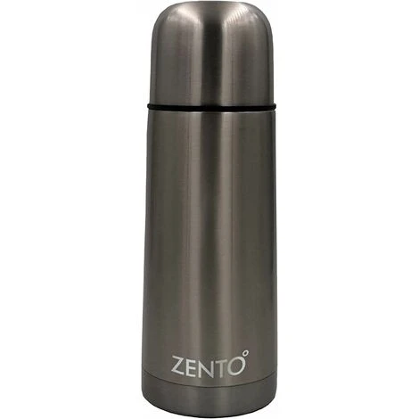 Zento Stainless Steel Bullet Vacuum Drink Flask 350ml Thermo-Shield Technology 3 Zento Stainless Steel Bullet Vacuum Drink Flask 350ml Thermo-Shield Technology