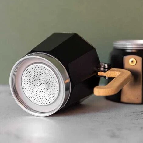 La Cafetiere Espresso Maker 3 Cup Black Wood Effect Handle 7 La Cafetiere Espresso Maker 3 Cup Black Wood Effect Handle - Image 5