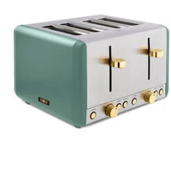Tower Cavaletto Toaster 4 Slice Jade