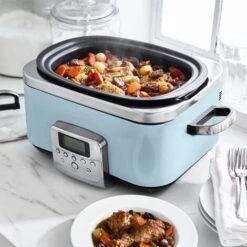 GreenPan Non-Stick Slow Cooker 6L Blue -Smart Home Appliance Store 83671432 3