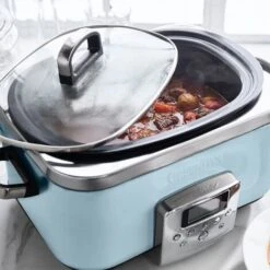 GreenPan Non-Stick Slow Cooker 6L Blue -Smart Home Appliance Store 83671432 4