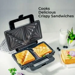 Toastie Sandwich Maker Deep Fill 4 Slice Toaster XL Grill Press 1000W Geepas -Smart Home Appliance Store 83743672 3