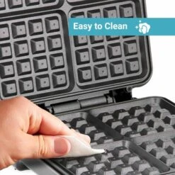 Waffle Maker Iron 4 Slice Non-Stick Electric Belgian Waffle Machine 1000W Geepas -Smart Home Appliance Store 83743679 5