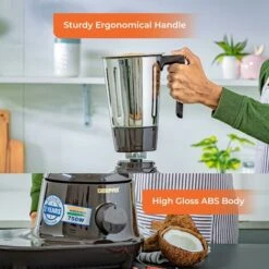 Geepas 750W 3-in-1 Mixer Grinder 3 Stainless Steel Jars 3 Speed Dry Wet Grinding -Smart Home Appliance Store 83743695 5