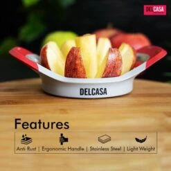 Delcasa Apple Corer And Slicer Apple Cutter Divider Wedger Dicer Stainless Steel -Smart Home Appliance Store 83743781 4
