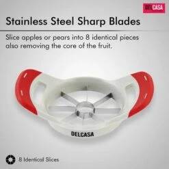 Delcasa Apple Corer And Slicer Apple Cutter Divider Wedger Dicer Stainless Steel -Smart Home Appliance Store 83743781 5