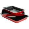 ASAB 3 Pc Non Stick Baking Roasting Cooking Tray Set Oven Dish Bake Pan Bakeware -Smart Home Appliance Store 83809495 1