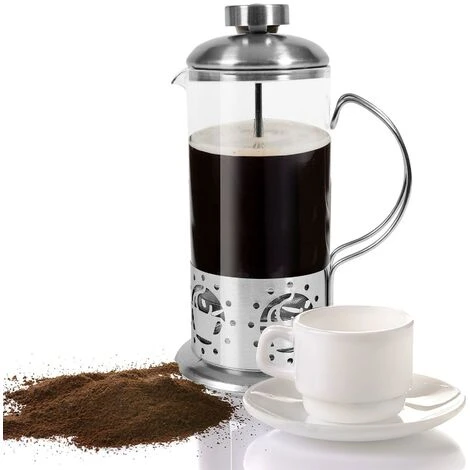 French Press Coffee Maker Morning Coffee Brewer Heat Resistant Glass Tea Maker 4 French Press Coffee Maker Morning Coffee Brewer Heat Resistant Glass Tea Maker - Image 2