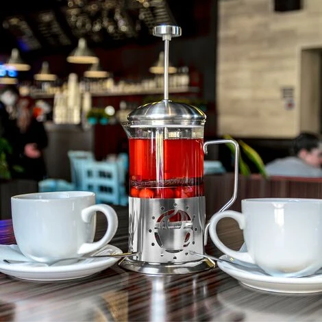 French Press Coffee Maker Morning Coffee Brewer Heat Resistant Glass Tea Maker 5 French Press Coffee Maker Morning Coffee Brewer Heat Resistant Glass Tea Maker - Image 3