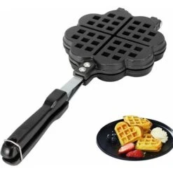 Waffle Baking Pan Baking Pan DIY Waffle Maker Waffle Cake Mold Baking Pan Waffle Mold Waffle Baking Pan Baking Pan Household Gas Stove Cooking Accessories