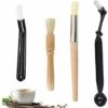 Pack Coffee Cleaning Brushes For Espresso Grinder With Wooden And Plastic Handle Coffee Machine Accessories Brush For Barista Home Kitchen Cafe Cleaning Tool -Smart Home Appliance Store 85942938 1