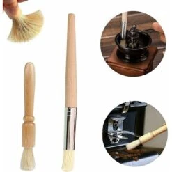Pack Coffee Cleaning Brushes For Espresso Grinder With Wooden And Plastic Handle Coffee Machine Accessories Brush For Barista Home Kitchen Cafe Cleaning Tool -Smart Home Appliance Store 85942938 3
