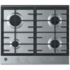 Hoover 60cm 4 Burner Gas Hob In Stainless Steel, Cast Iron Grids - HHG6BRK3X -Smart Home Appliance Store 86105410 1