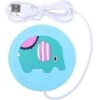 Placemats And Coasters Sets Funny Cup Warmers Electric Warming Mugs Drinks Tea Coffee Warmers (Blue Elephant) -Smart Home Appliance Store 86608012 1