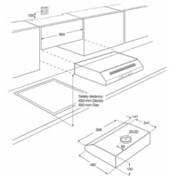 Zanussi Cooker Hood Stainless Steel & Black -Smart Home Appliance Store 86764652 3