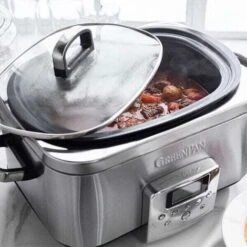 GreenPan Non-Stick Slow Cooker 6L Stainless Steel -Smart Home Appliance Store 87186027 4