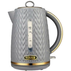Tower Empire Kettle And 4 Slot Toaster Set Grey -Smart Home Appliance Store 87187053 3