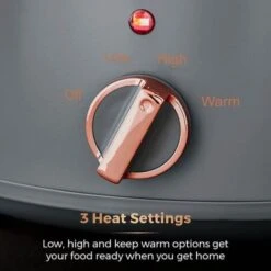 Tower Cavaletto 3.5 Litre Slow Cooker Grey -Smart Home Appliance Store 87188480 3