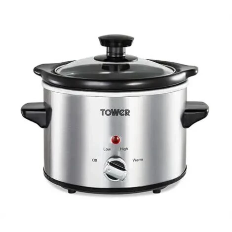 Tower 1.5 Litre Stainless Steel Slow Cooker 3 Tower 1.5 Litre Stainless Steel Slow Cooker