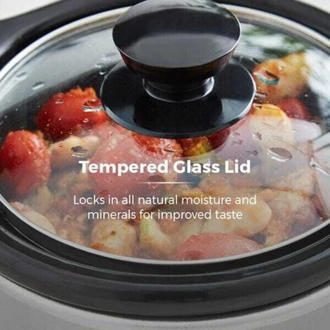 Tower 1.5 Litre Stainless Steel Slow Cooker 7 Tower 1.5 Litre Stainless Steel Slow Cooker - Image 5