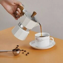 Classic Espresso Maker For Great Strong Flavored Espresso, Italian Style Aluminous Espresso Mocha Maker, Cuban And Greek Coffee Maker, Moka Pot, PercolatoBeige150 Brewer 11 Classic Espresso Maker For Great Strong Flavored Espresso, Italian Style Aluminous Espresso Mocha Maker, Cuban And Greek Coffee Maker, Moka Pot, PercolatoBeige150 Brewer -Smart Home Appliance Store 87625382 5